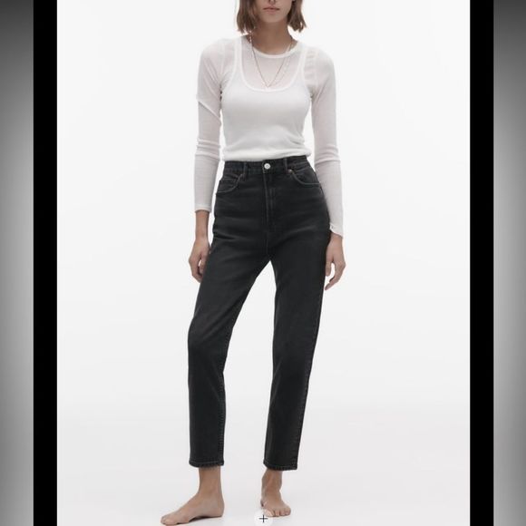 Zara Denim - ZARA NWOT Mom Fit Comfort high waist/ high rise Jeans US 10 Fits Size 8